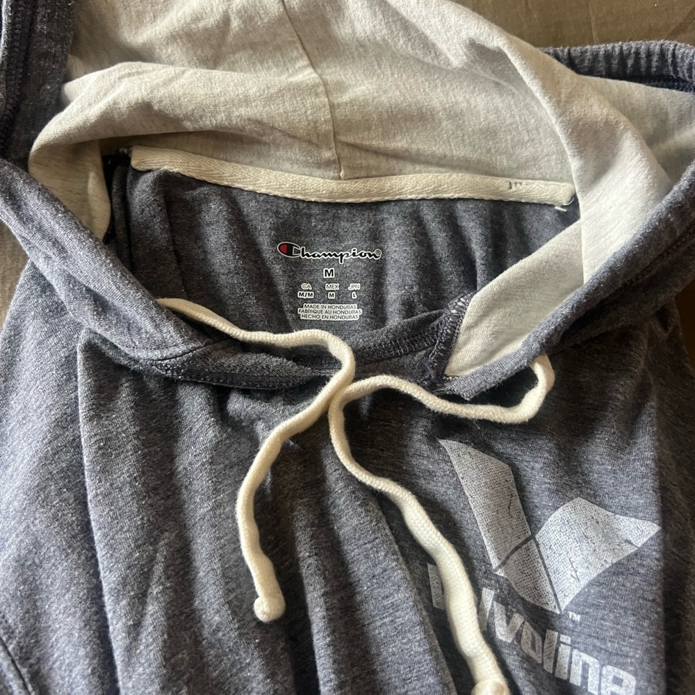 VALVOLINE RARE Heather Gray Lightweight Hoodie Pullover